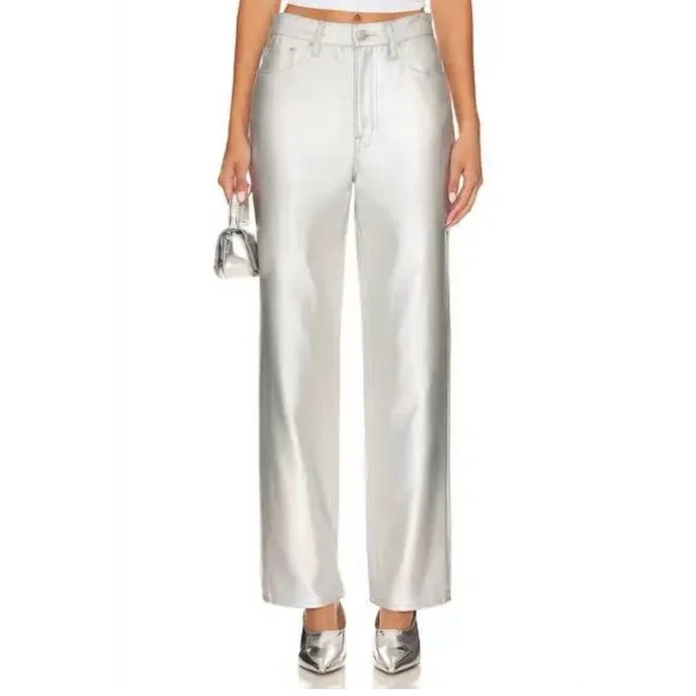NWT Pistola High Rise Straight Cassie Coated Prism Jeans | Size 29 - Picture 4 of 15